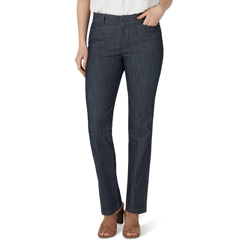 LEE Women's Secretly Shapes Regular Fit Straight Leg Pant, Nocturnal, 18 - Image 1